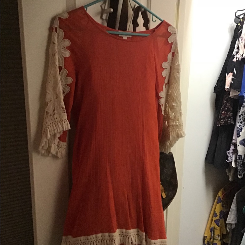 Burnt orange dress